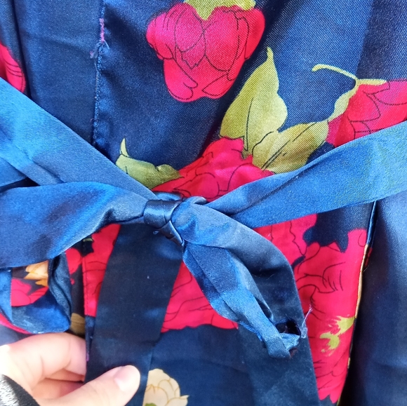 🌺🌻🌹Floral Négligé Robe with Tie Up - Picture 10 of 12